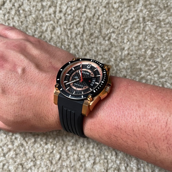 bulova precisionist rose gold